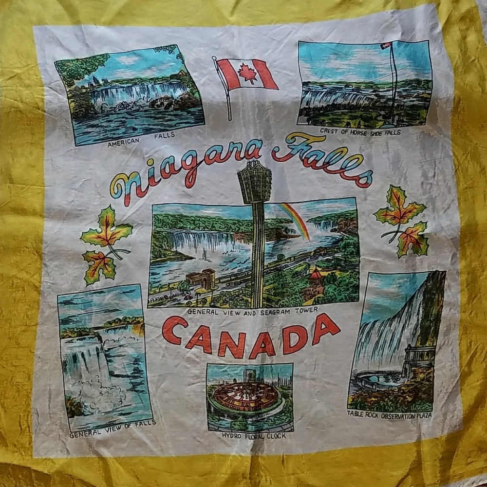 Niagara Falls Canada Silk Souvenir Scarf